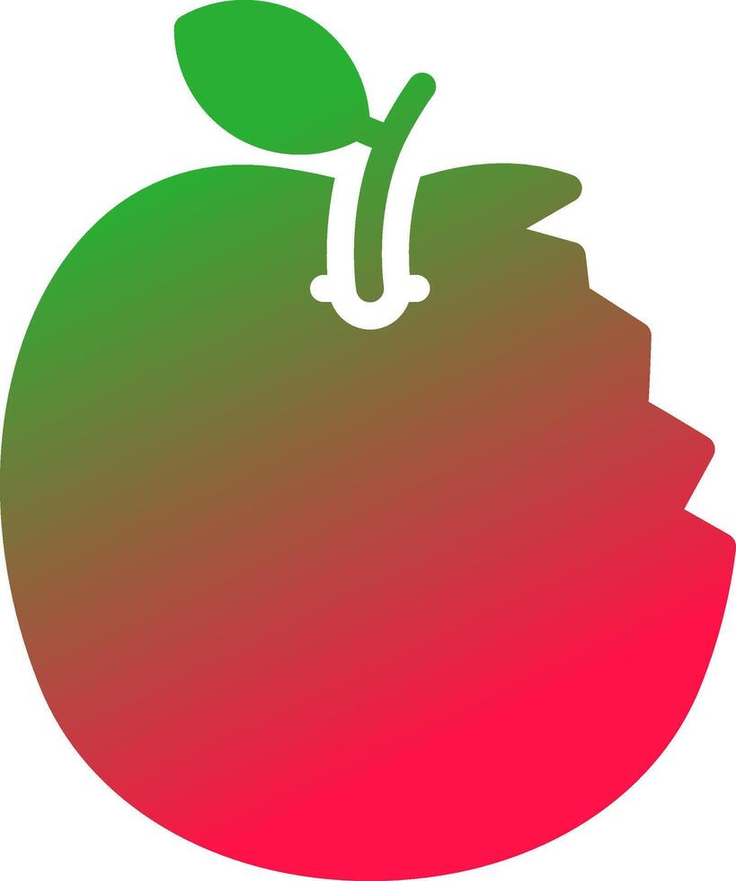 diseño de icono creativo de manzana vector