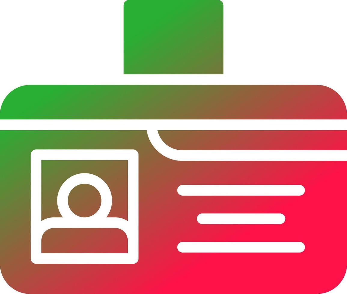 Identification Card Creative Icon Design vector