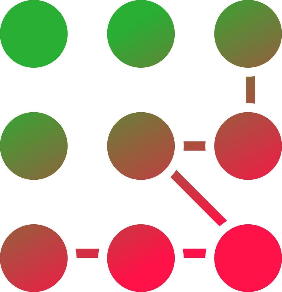 Pattern Lock Creative Icon Design vector