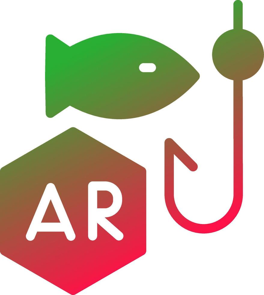 Ar Fishing Creative Icon Design vector