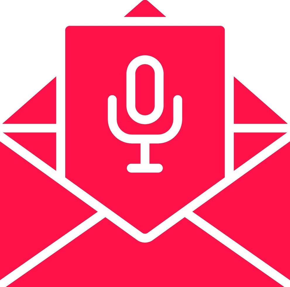 Voice Email Creative Icon Design vector