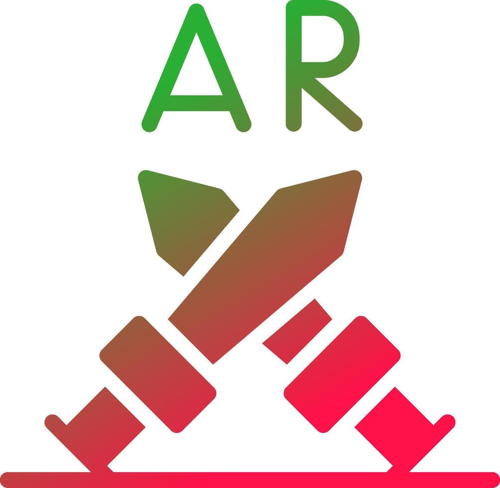 Ar Fighting Creative Icon Design vector