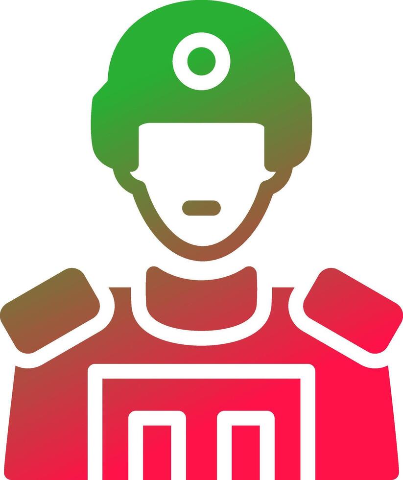 Soldier Creative Icon Design vector