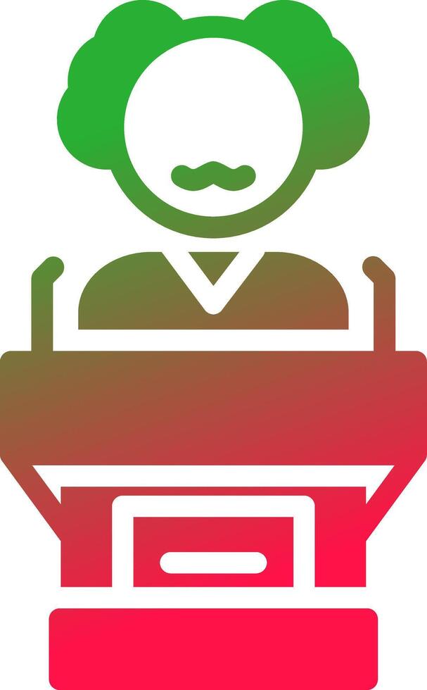 Politician Creative Icon Design vector