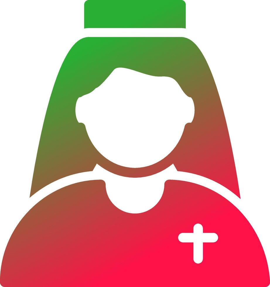 Nun Creative Icon Design vector