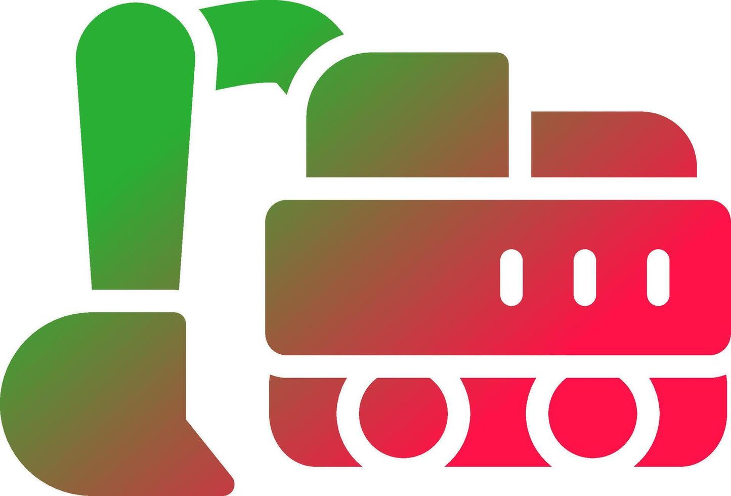 Excavator Creative Icon Design vector