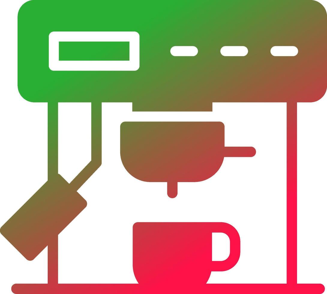 Coffee Machine Creative Icon Design vector