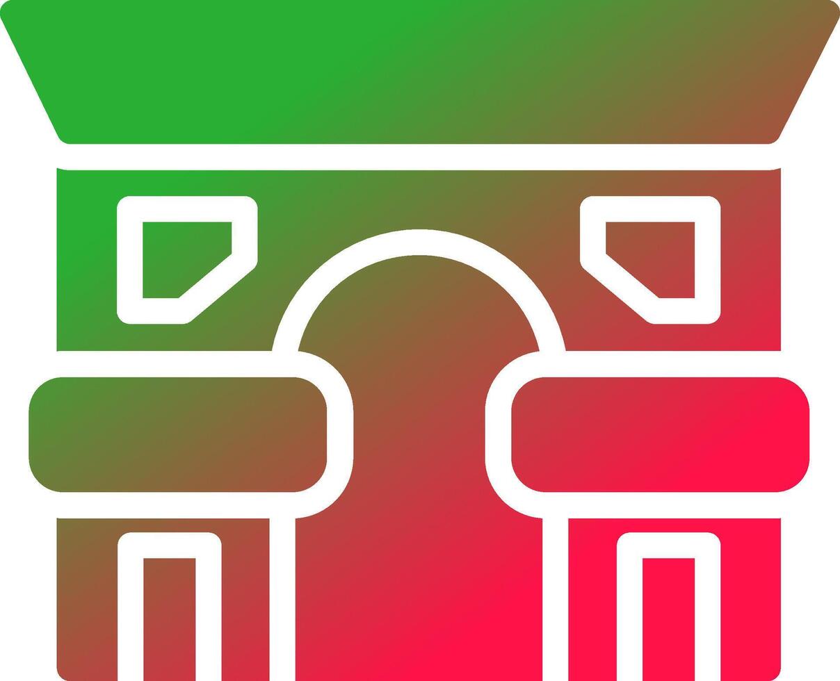 Arc De Triomphe Creative Icon Design vector