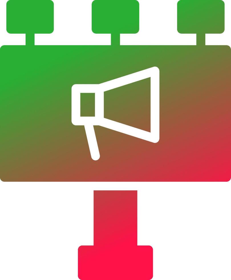 Billboard Creative Icon Design vector