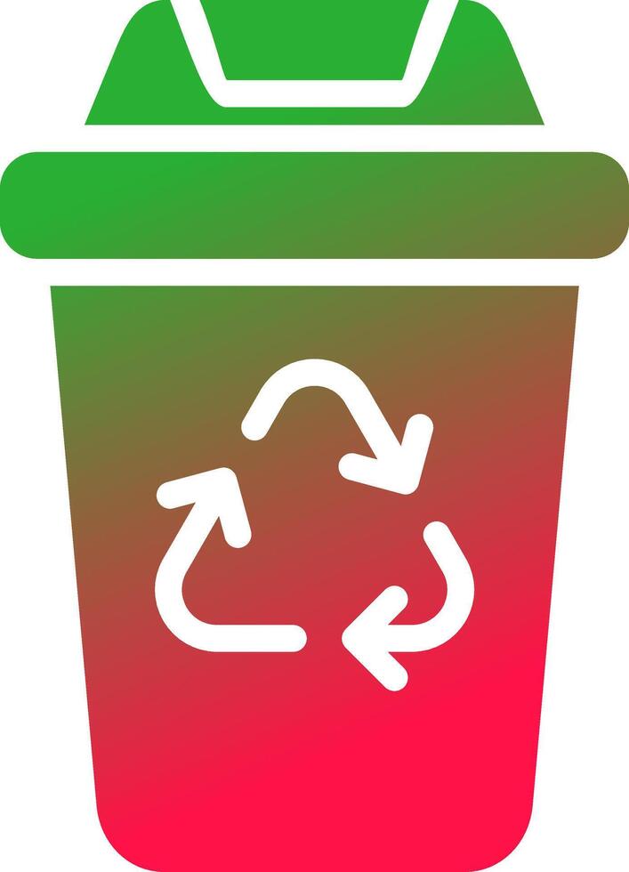 diseño de icono creativo de papelera de reciclaje vector