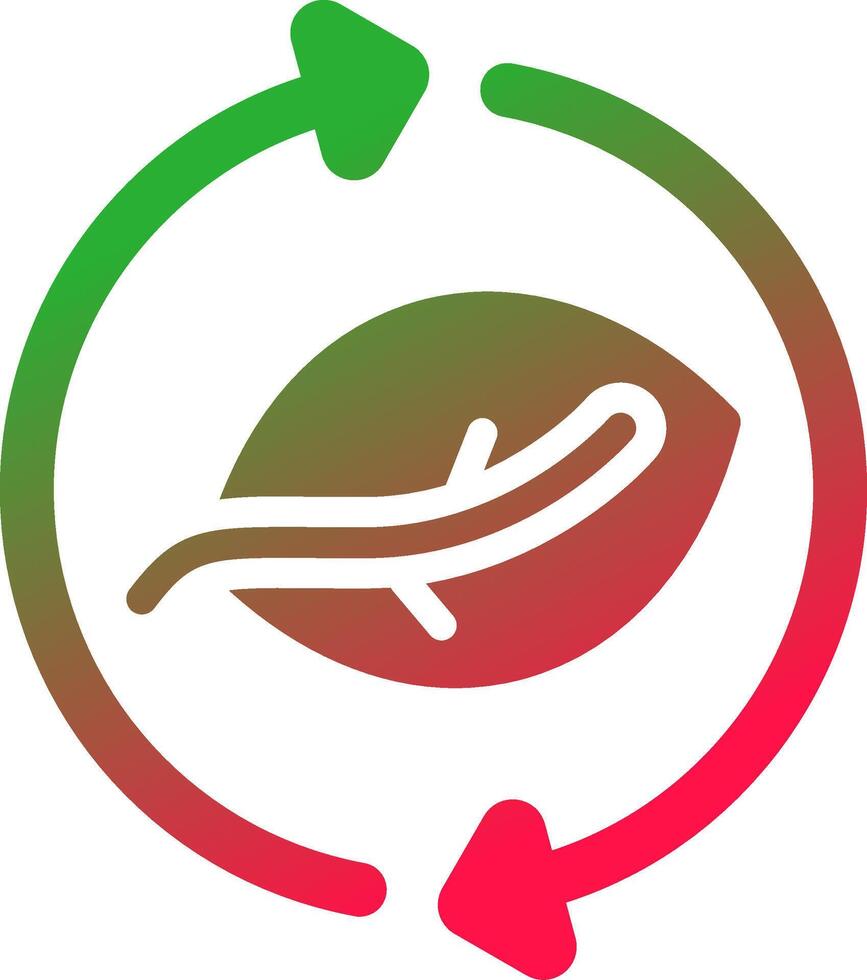 Leaf Recycle Creative Icon Design vector