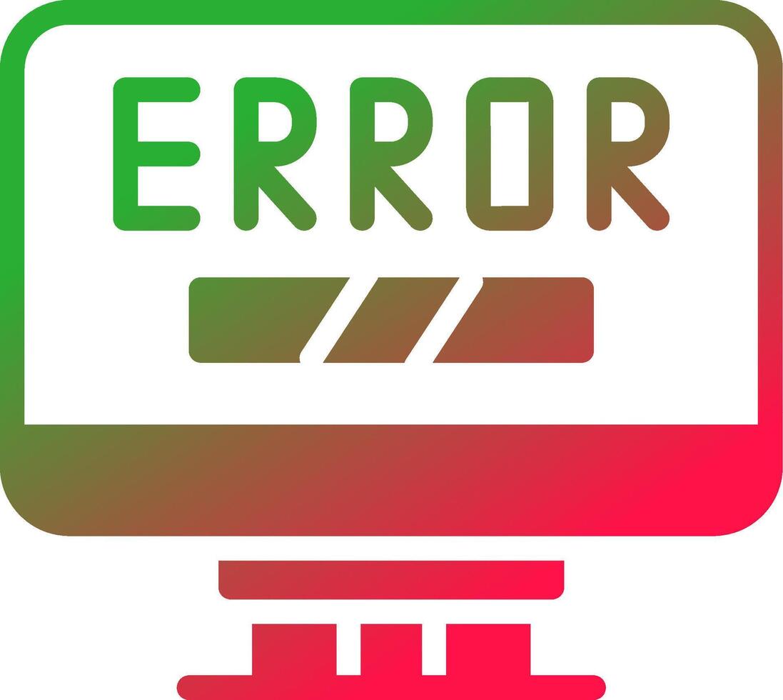 Error Creative Icon Design vector