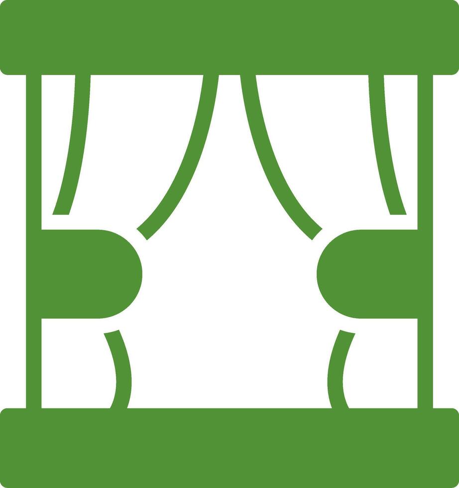 Curtain Creative Icon Design vector