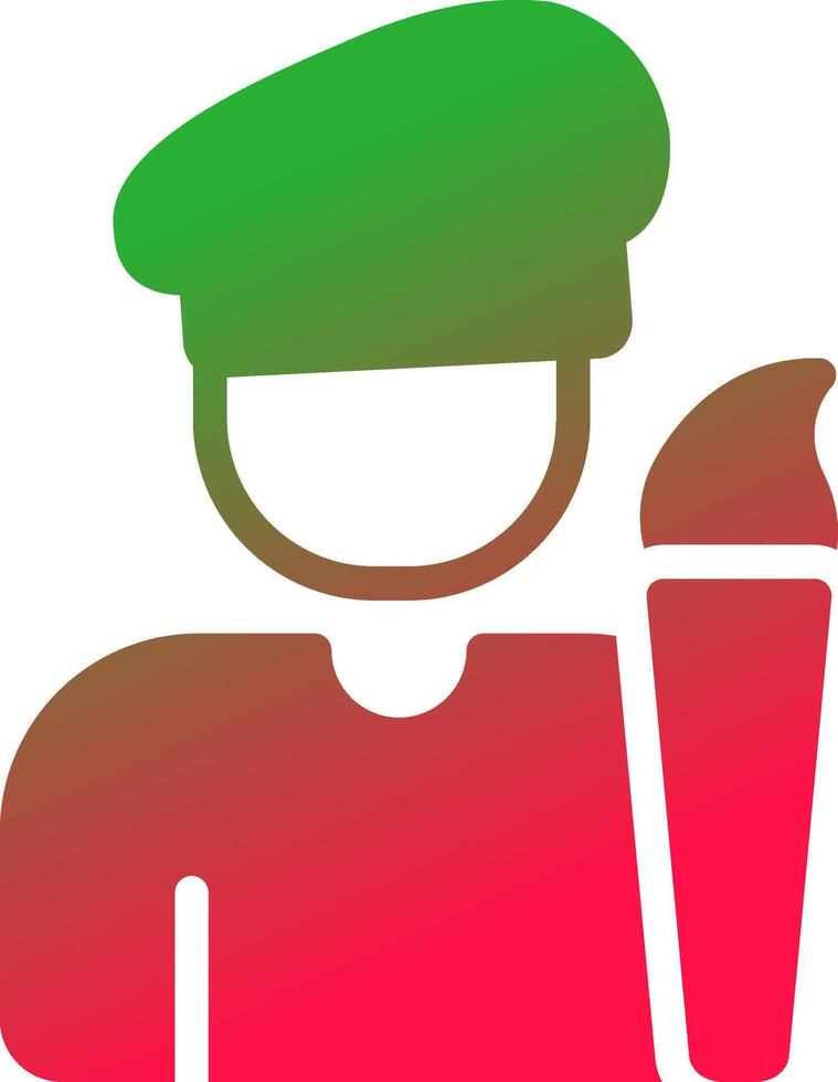 Artist Creative Icon Design vector