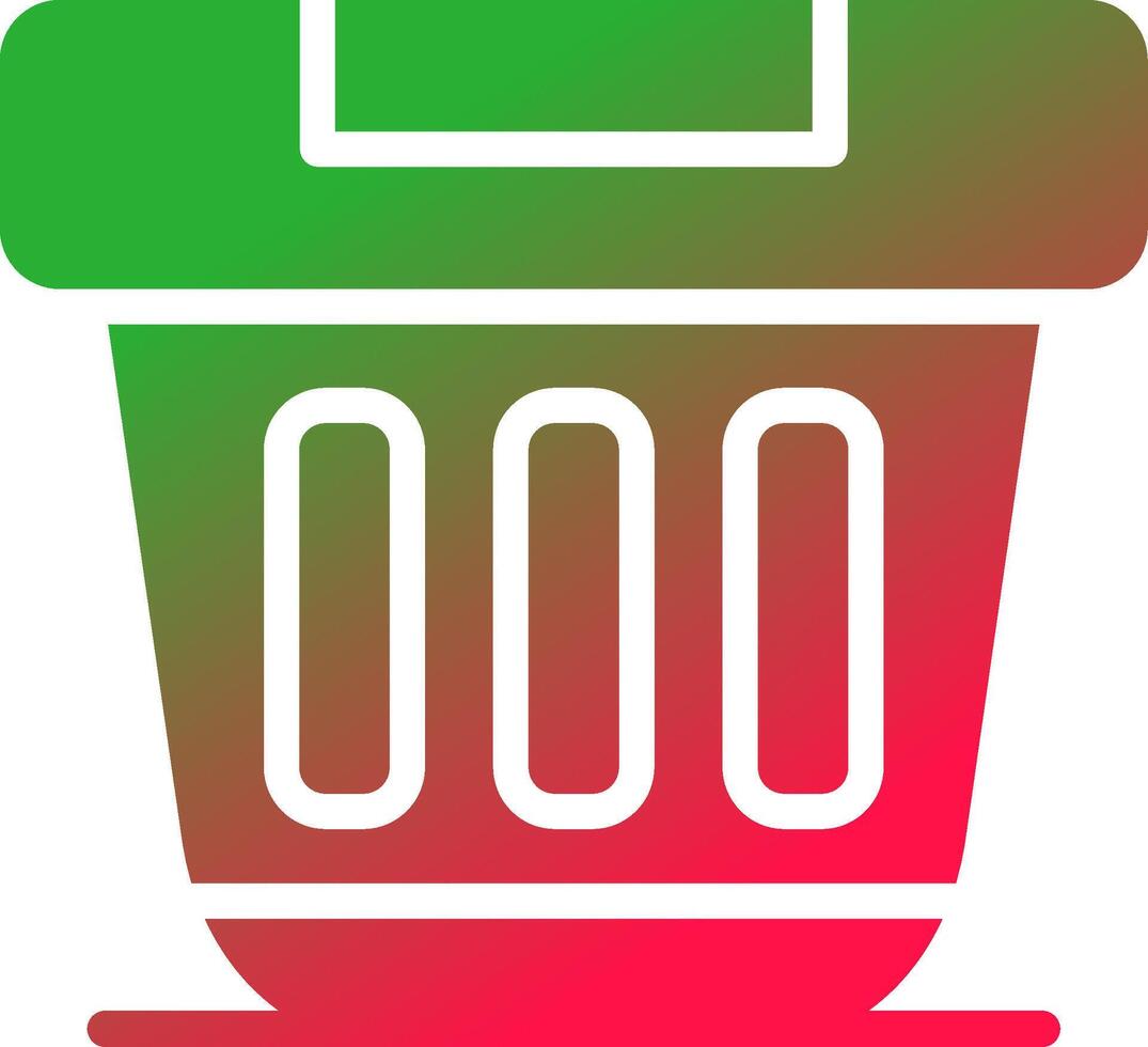 Dumpster Creative Icon Design vector