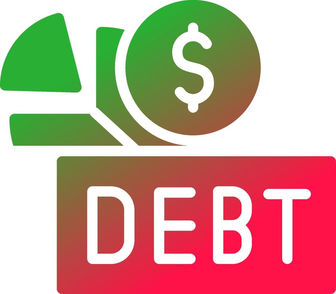 Debt Creative Icon Design vector