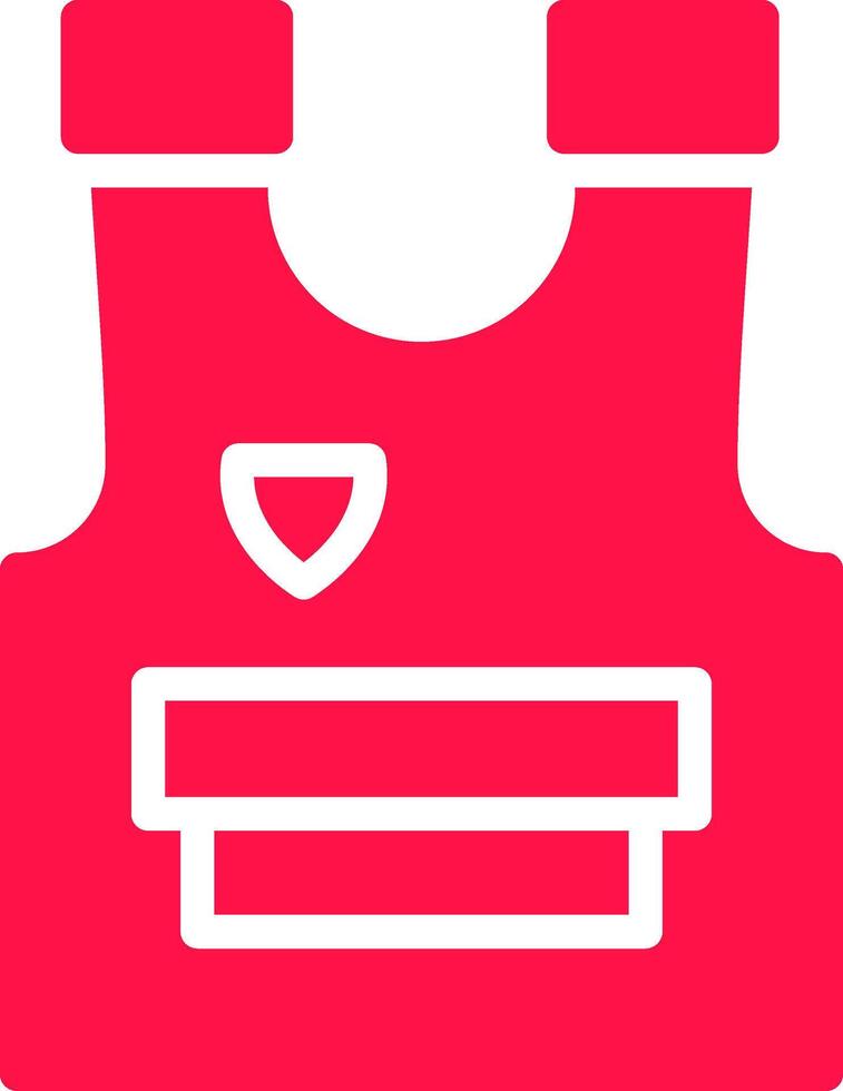 Police Vest Creative Icon Design vector