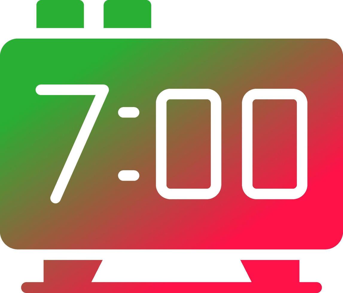 Alarm Clock Creative Icon Design vector