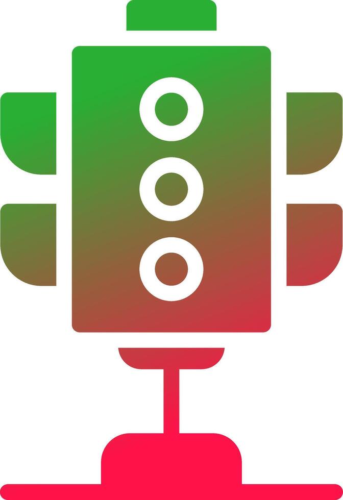 Traffic Lights Creative Icon Design vector