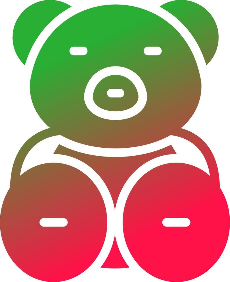 Teddy Bear Creative Icon Design vector