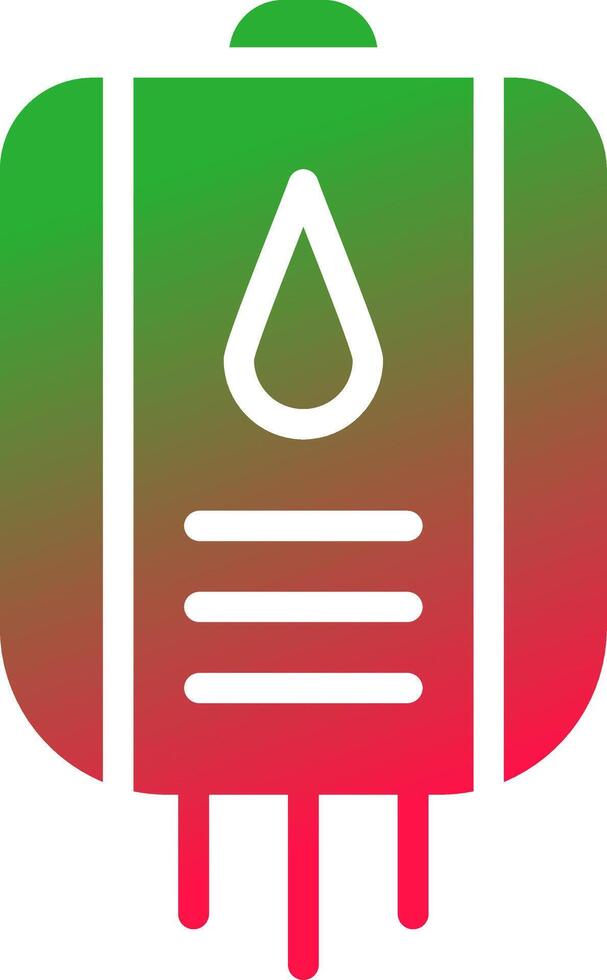 Blood Bag Creative Icon Design vector