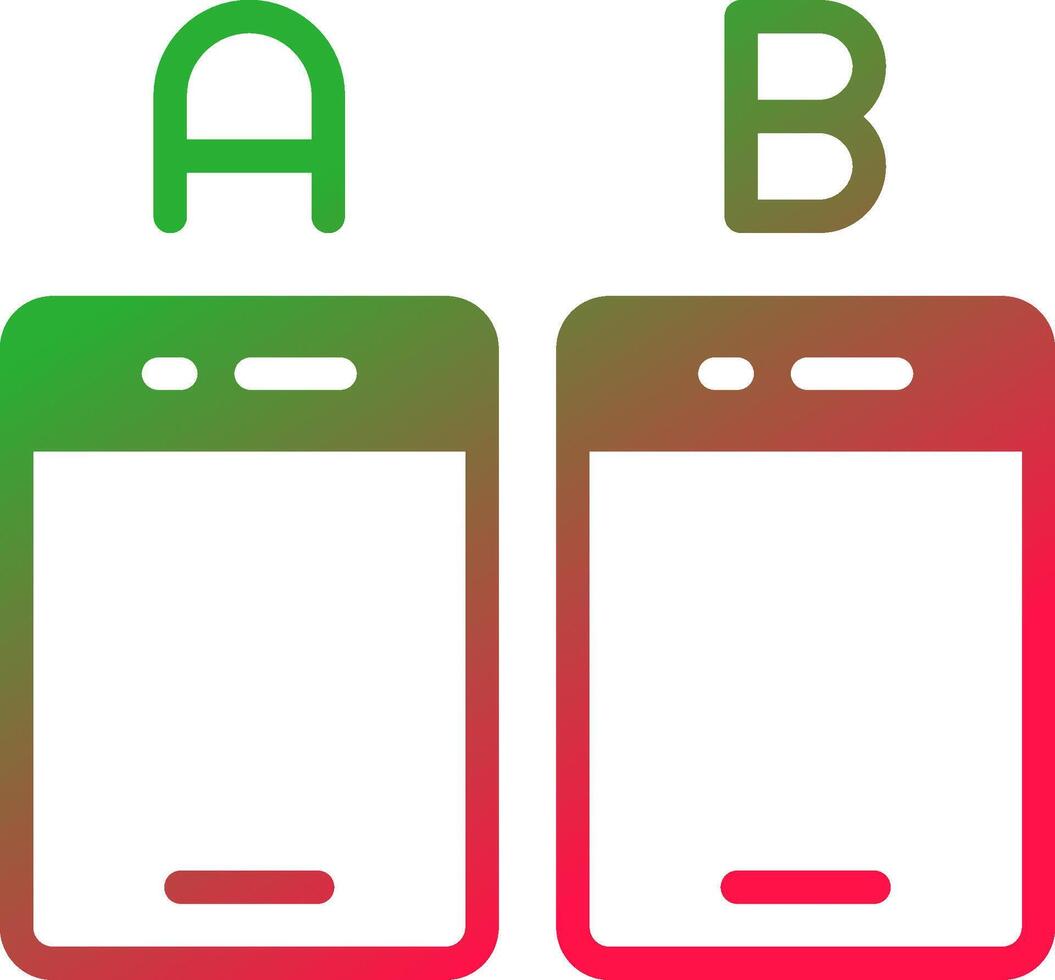 Ab Testing Creative Icon Design vector
