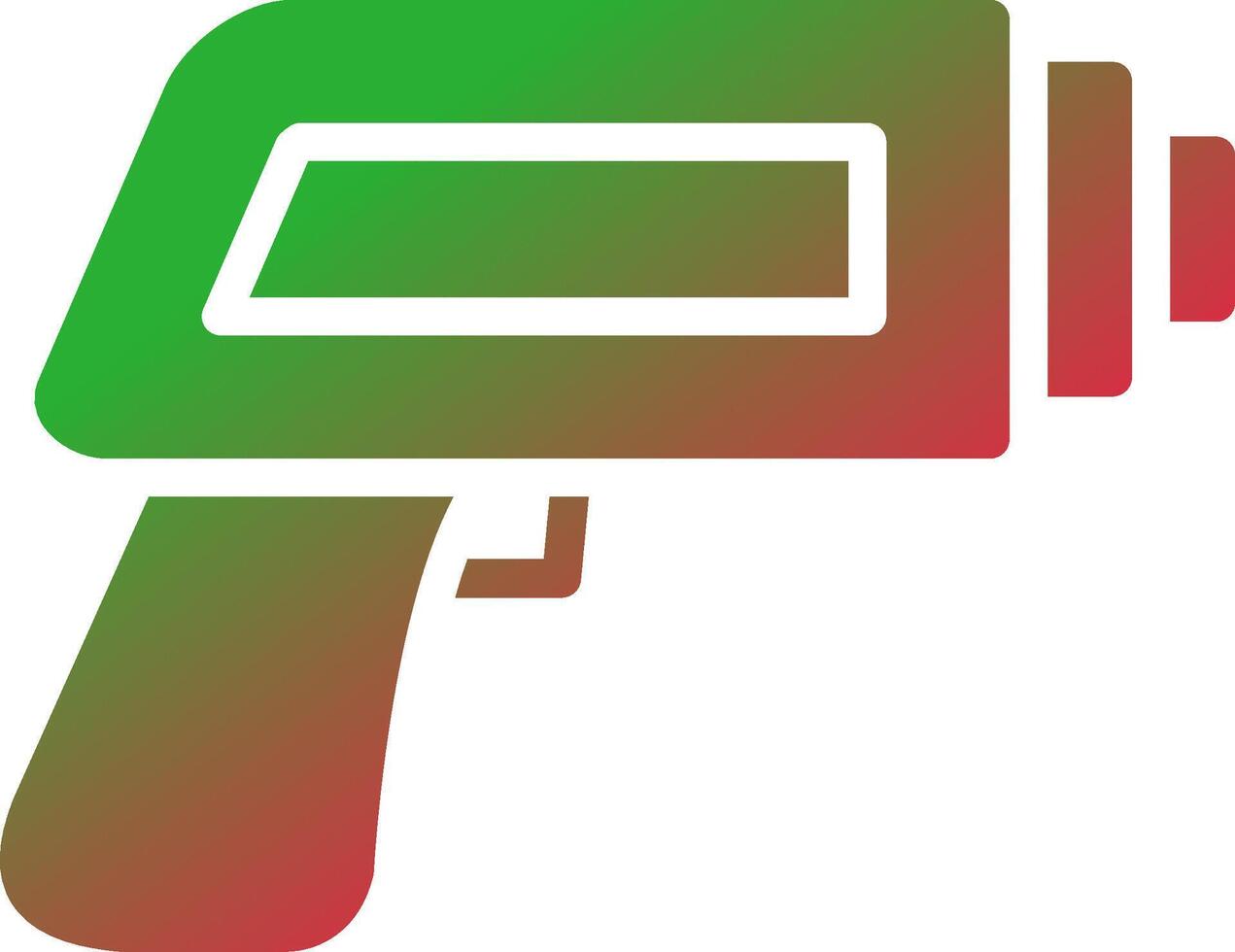Thermometer Gun Creative Icon Design vector