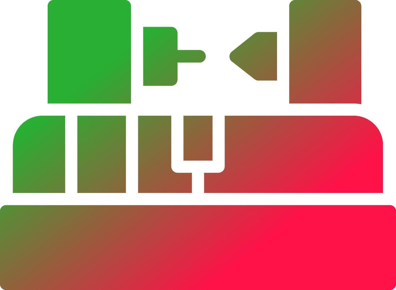 Lathe Machine Creative Icon Design vector