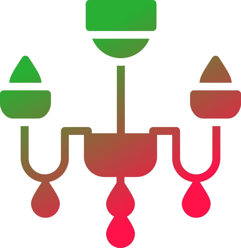 Chandelier Creative Icon Design vector