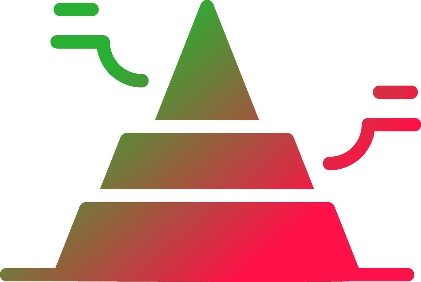 Basic Pyramid Creative Icon Design vector