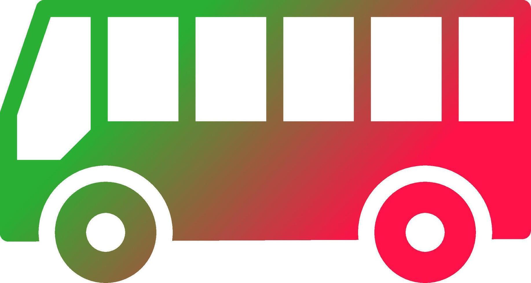 Bus Creative Icon Design vector