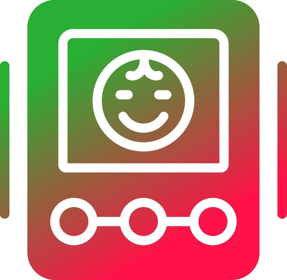 Baby Monitor Creative Icon Design vector