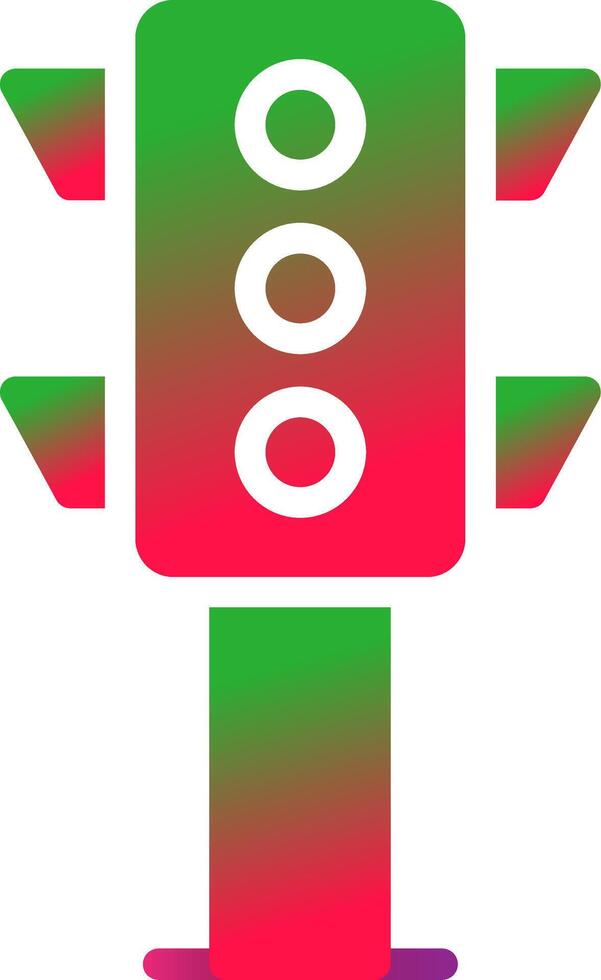 Traffic Light Creative Icon Design vector