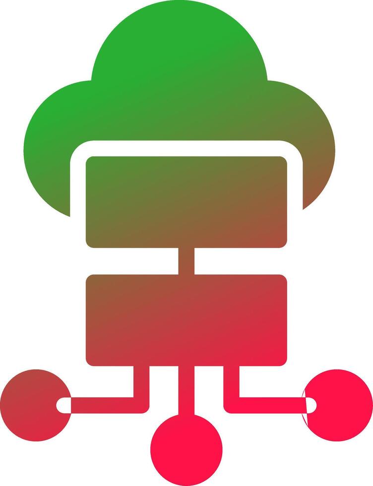 Cloud Storage Creative Icon Design vector