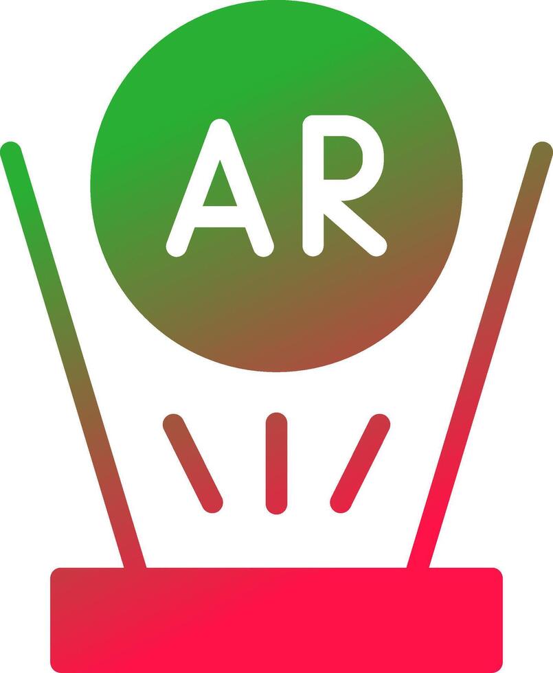 Augmented Reality Creative Icon Design vector