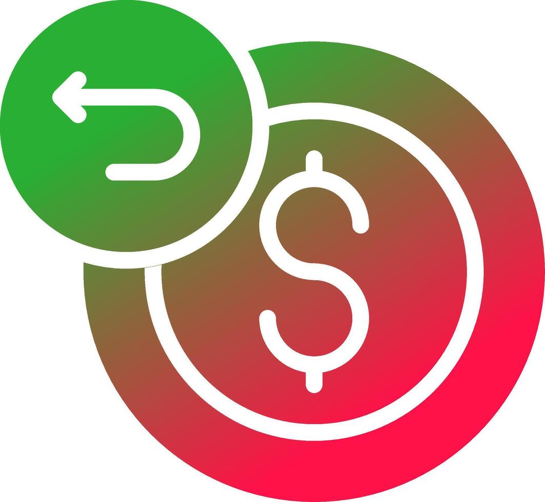 Refund Creative Icon Design vector