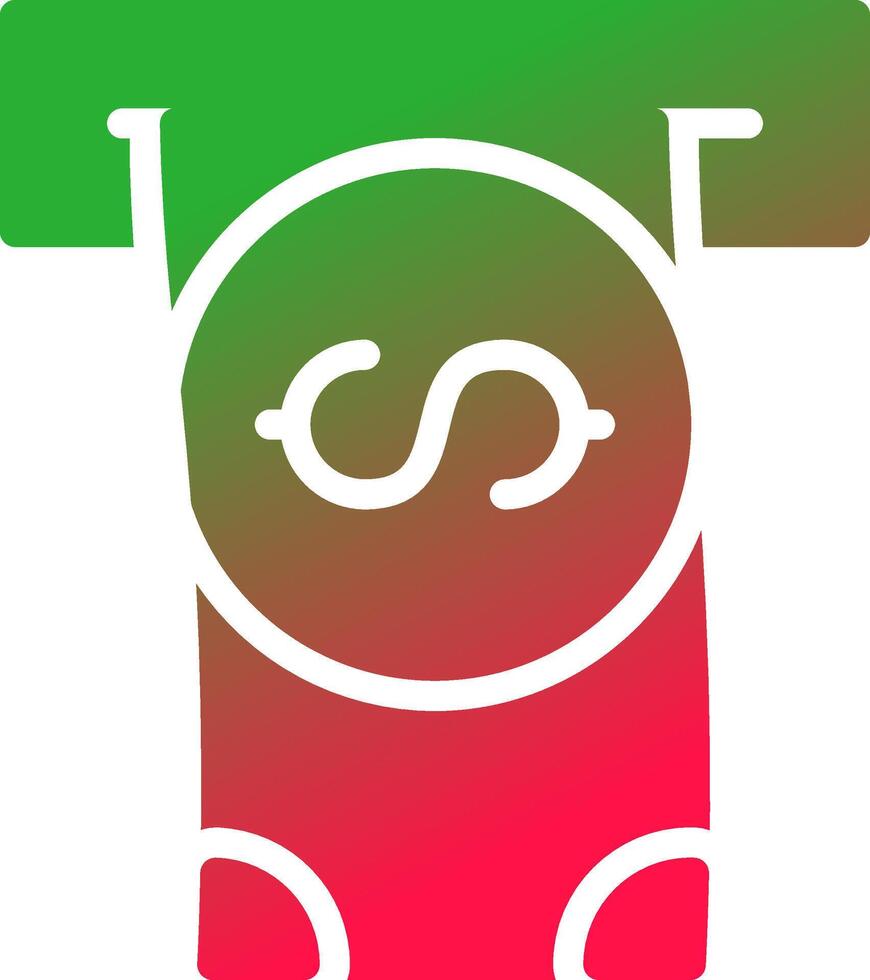 Withdrawal Creative Icon Design vector