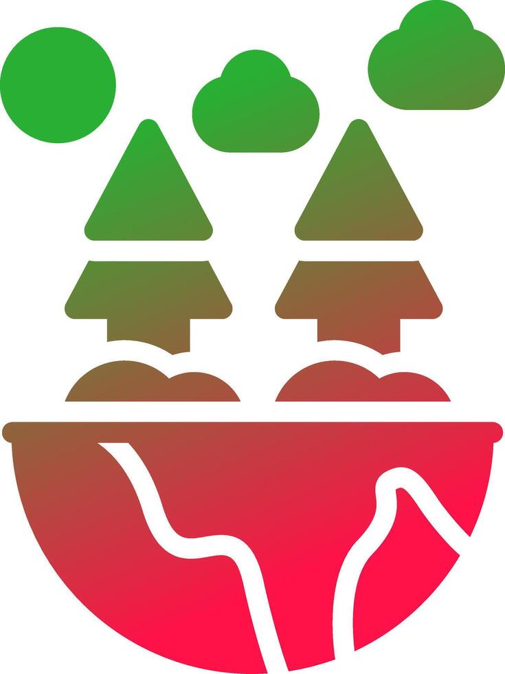 Green Environment Creative Icon Design vector