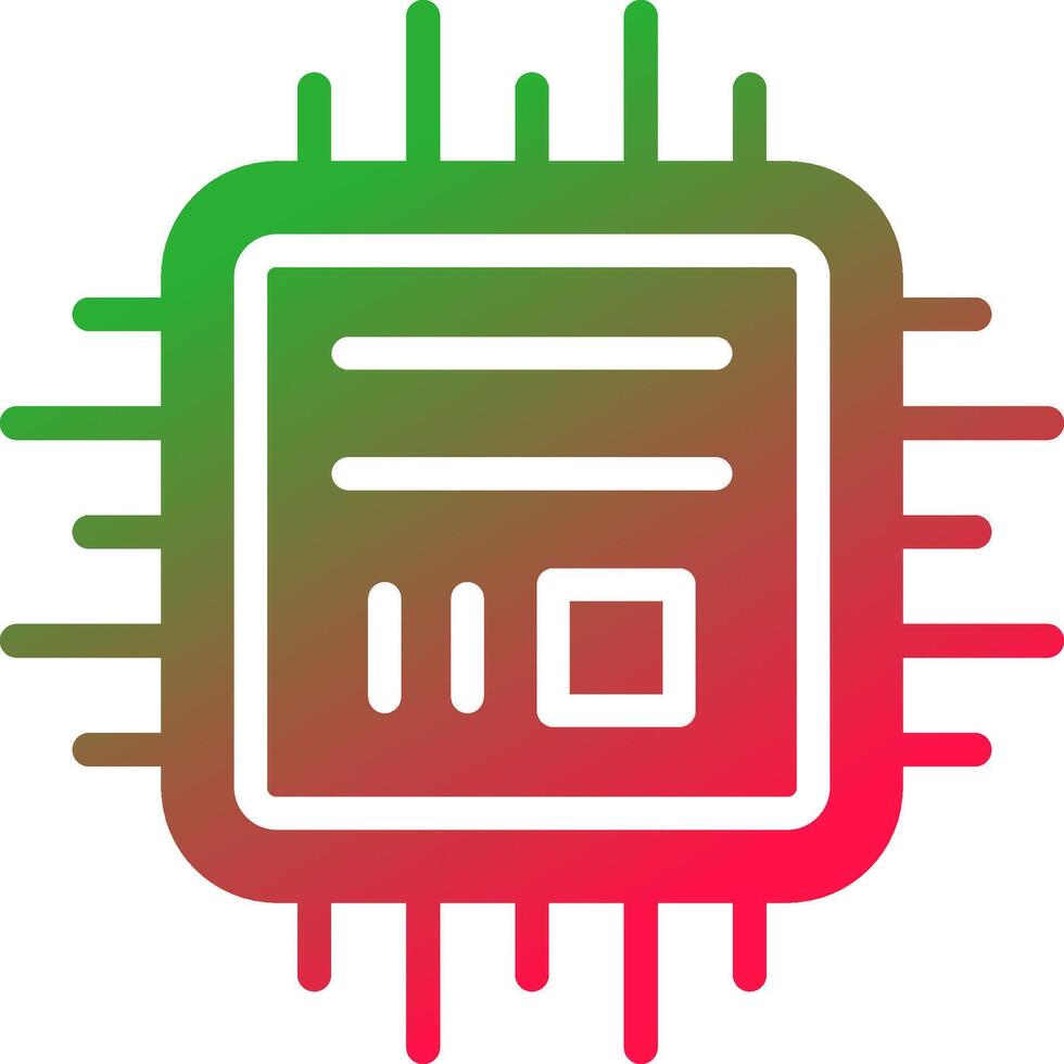 Microchip Creative Icon Design vector