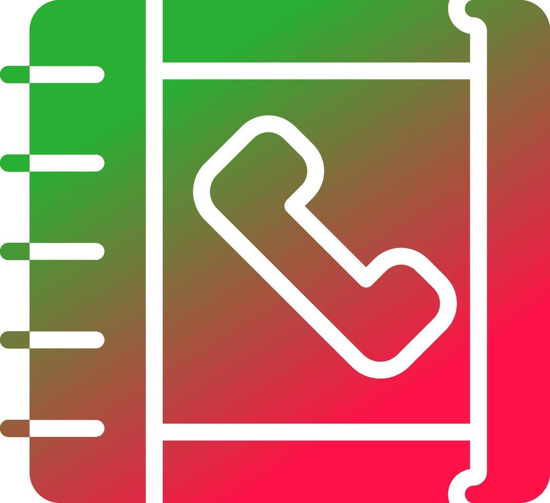 Phonebook Creative Icon Design vector