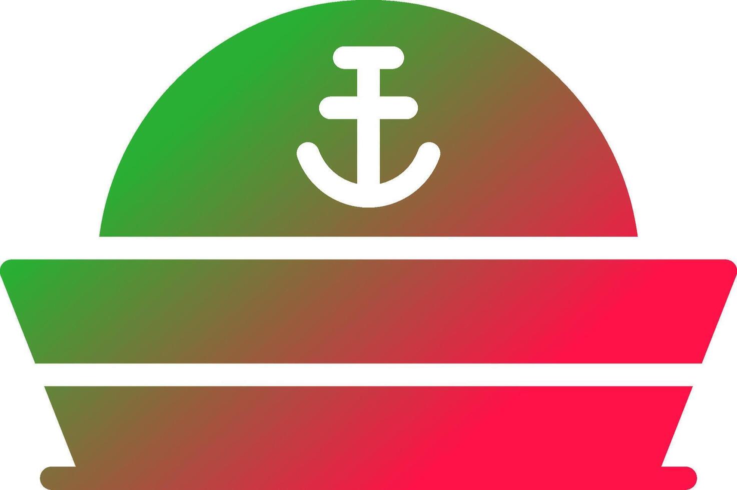 diseño de icono creativo de sombrero de marinero vector