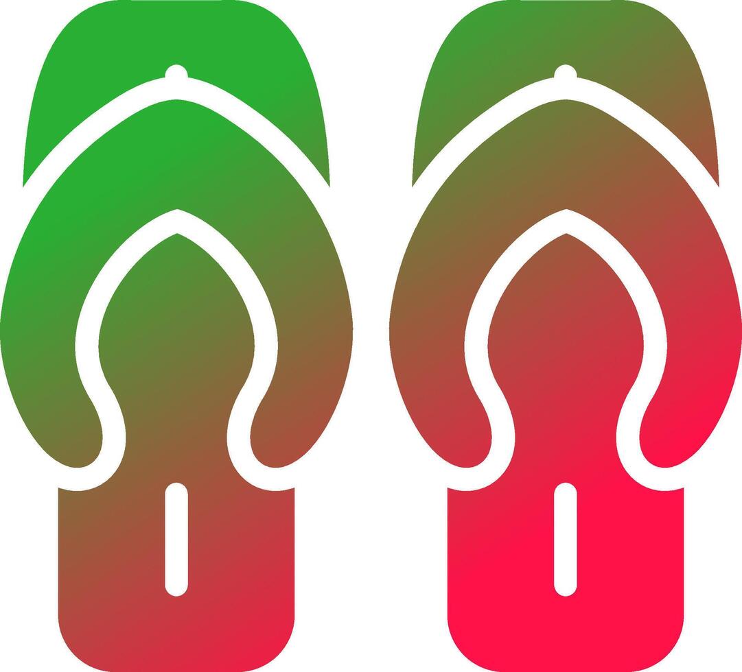 Flip Flops Creative Icon Design vector
