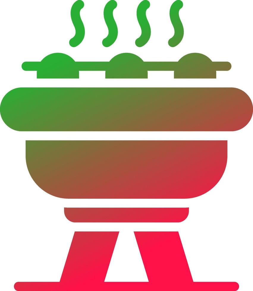 diseño de icono creativo de barbacoa vector