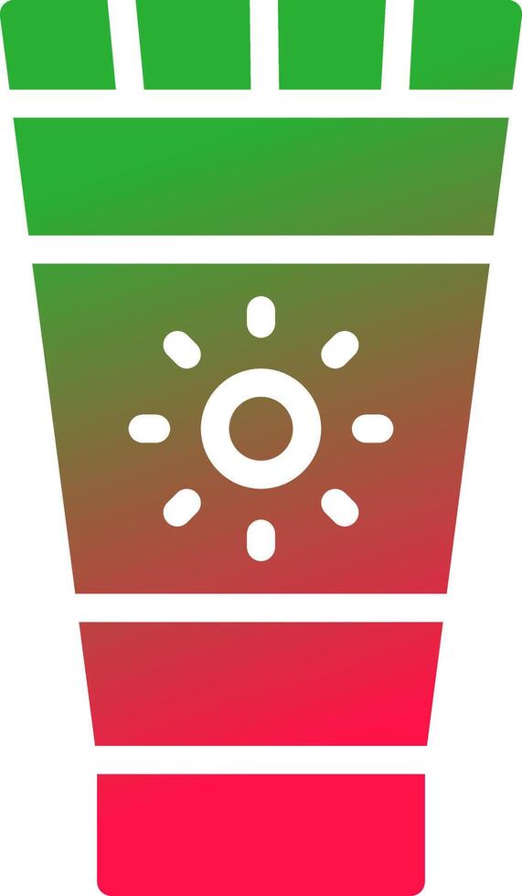 Sunscreen Creative Icon Design vector