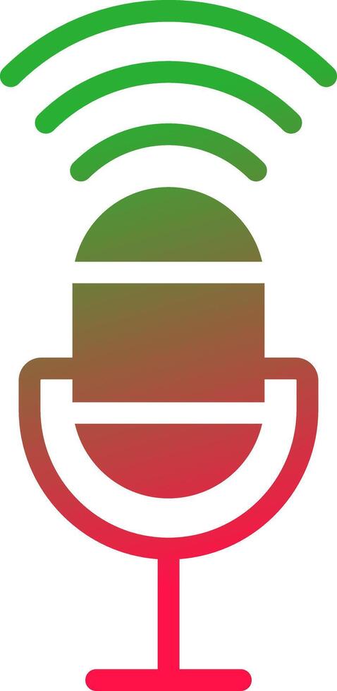 Voice Control Creative Icon Design vector