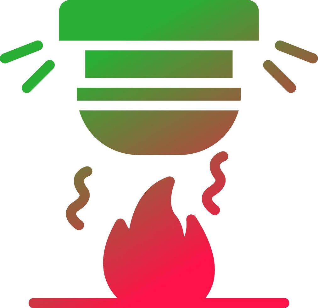 Fire Alarm Creative Icon Design vector