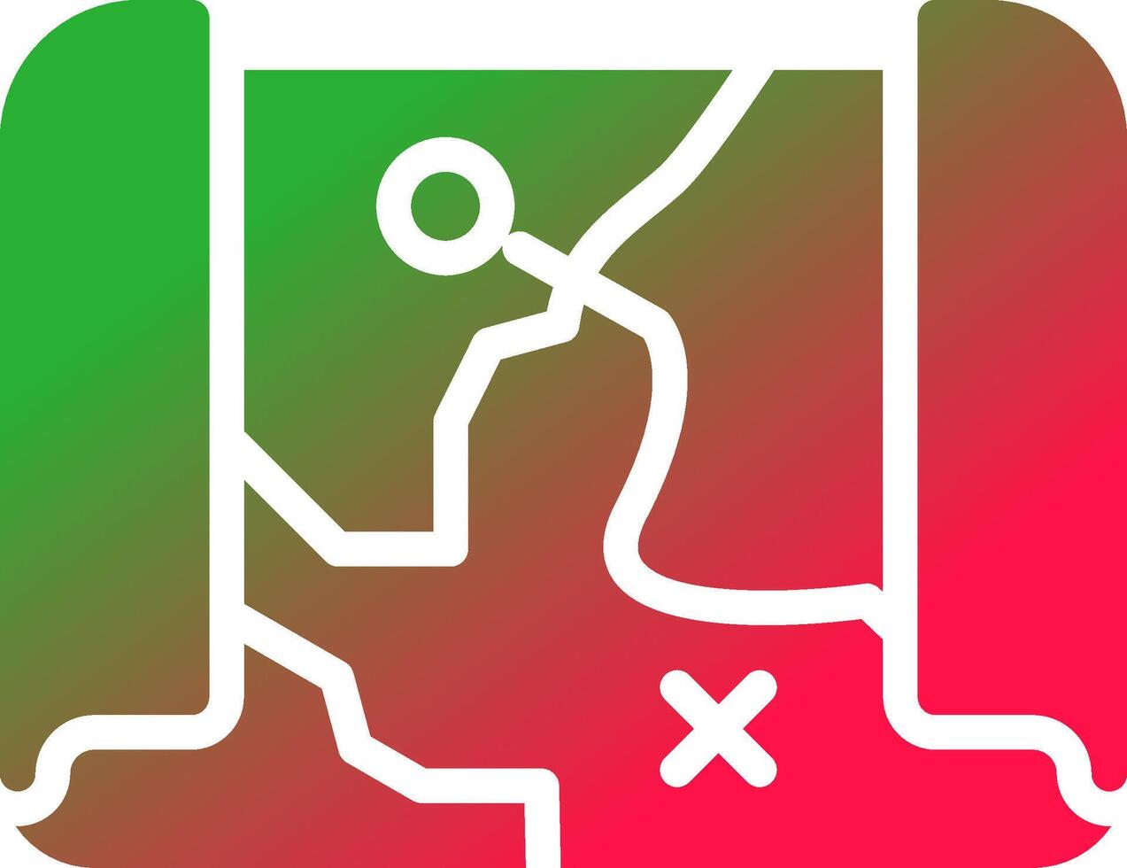 Treasure Map Creative Icon Design vector