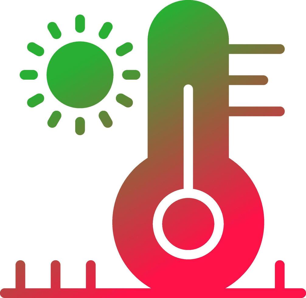 High Temperature Creative Icon Design vector