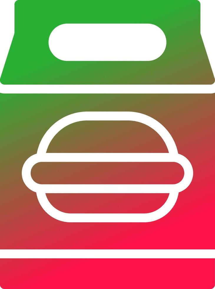 Lunch Bag Creative Icon Design vector
