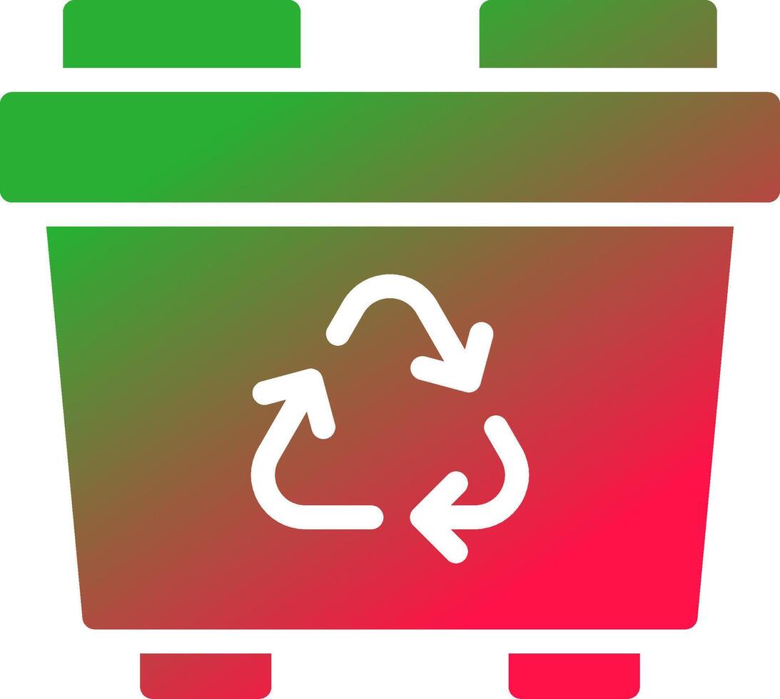 Recycling Bin Creative Icon Design vector